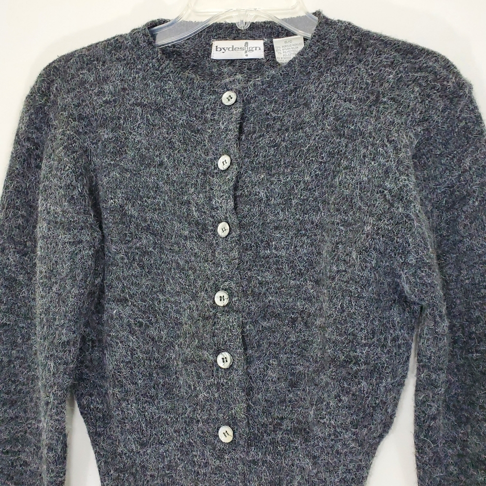 By Design Gray Fuzzy Sweater. Size Small - Picture 4 of 11